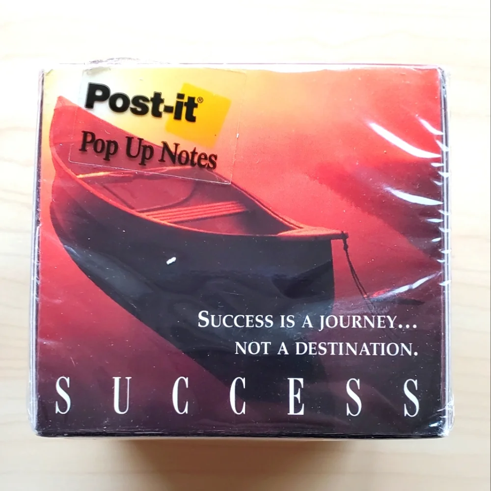 Vintage 1996 Pop Up Post It Notes Success Journey Successories Sealed Winners